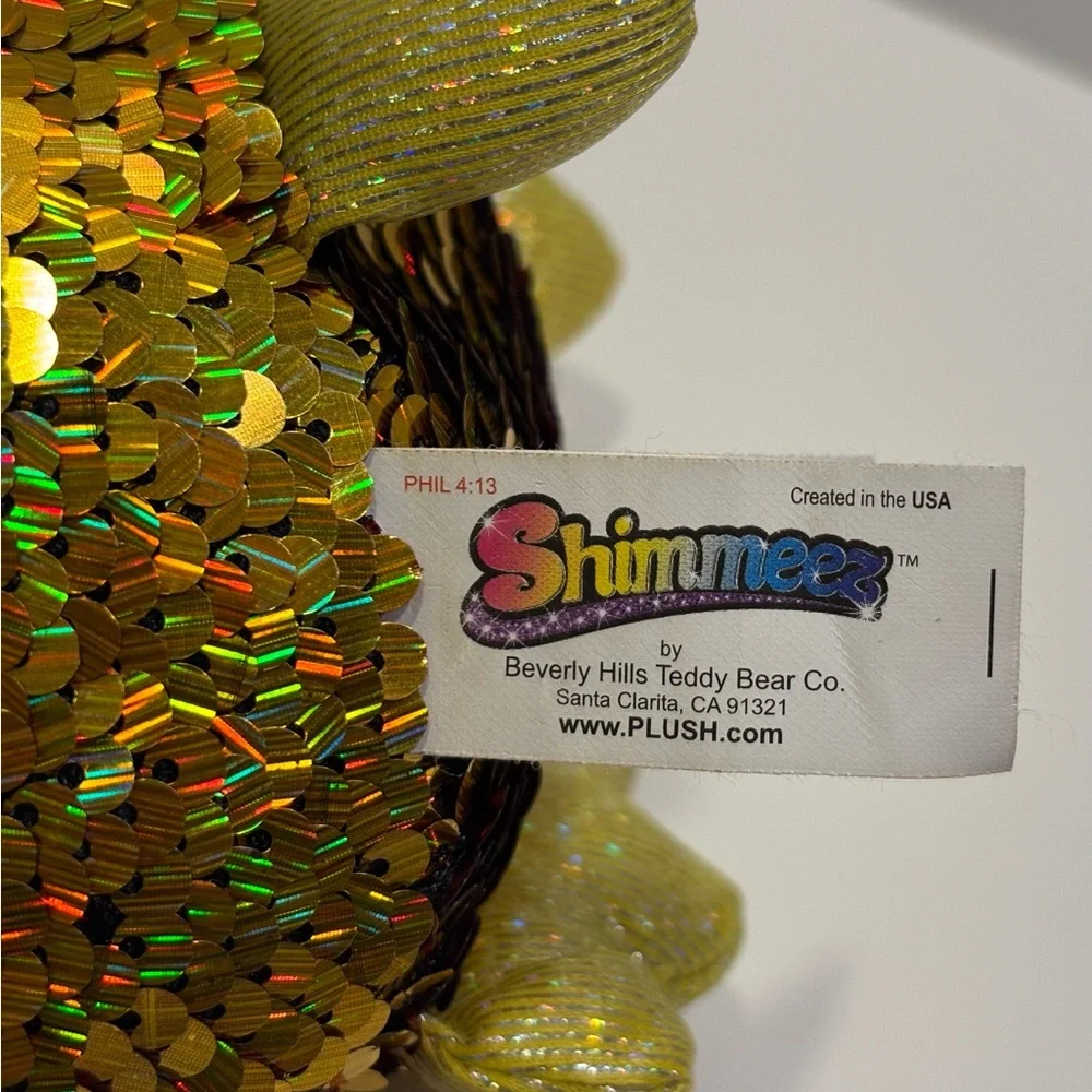 2 Shimmeez 8” sequin plush animals Lainey Lamb & Oakley Owl. Reversible sequins